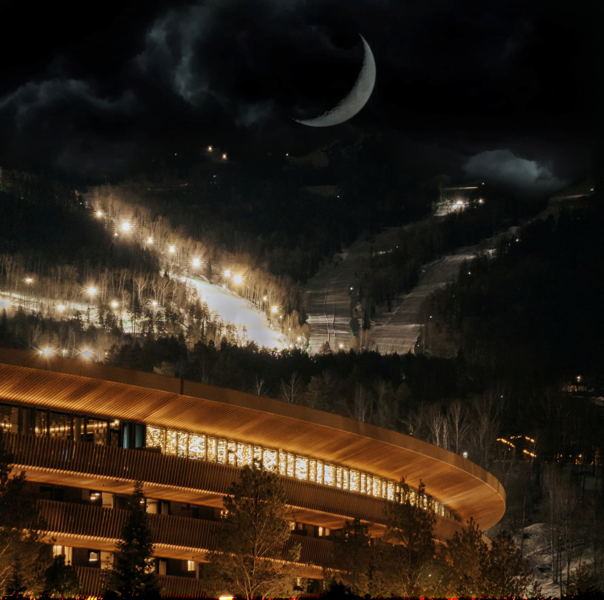 Новогодняя ночь на курорте «Манжерок»